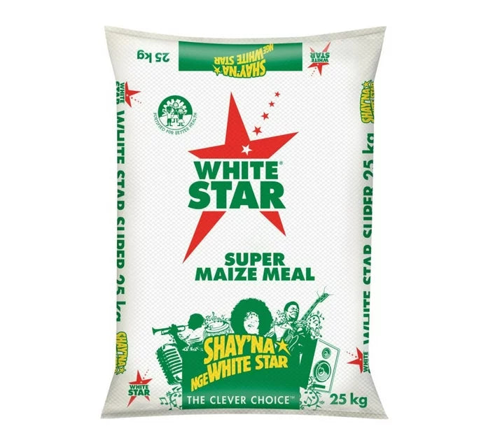 WHITE STAR SUPER MAIZE MEAL 25KG