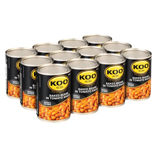 KOO  Baked Beans in Tomato Sauce  (12 x 410g)